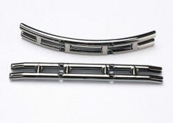 TRA3926 Bumpers, black chrome (f&r)