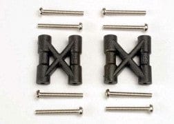 TRA3930 Bulkhead cross braces (2)/ 3x25mm CS screws (8)