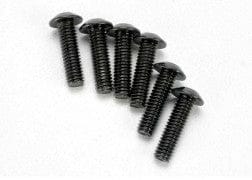 TRA3938  Screws, 4x14mm button-head machine (hex drive) (6)