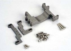 TRA4160 Engine mount, 2 piece, aluminum (w/ screws) (N. Stampede)