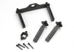 TRA4914R Body mount posts, front (2)/ body mount, rear/ body mount screw pins (4)