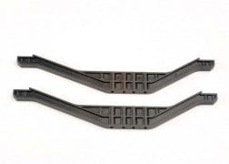 TRA4923  Chassis braces, lower (2) (black)