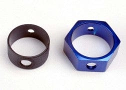 TRA4966 Brake adapter, hex aluminum (blue)