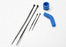 TRA5245 Pipe coupler, molded (blue)/ exhaust deflecter (rubber, blue)/ cable ties, long (2)/ cable ties, short (2)