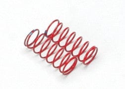 TRA5434A Spring, shock (red) (GTR) (1.6 rate double blue stripe).