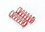 TRA5434A Spring, shock (red) (GTR) (1.6 rate double blue stripe).