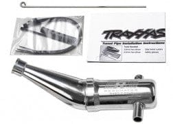 TRA5487 Tuned pipe, Resonator, R.O.A.R. legal (aluminum, double-