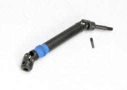 TRA5551 Driveshaft assembly (1), left or right (fully assembled, ready to install)/ M3/12.5mm yoke pin (1).