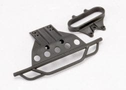 TRA5835 Bumper, front/ bumper mount, front (black)