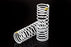 TRA5856  Springs, front (white) (progressive, +20% rate, yellow stripe) (2)