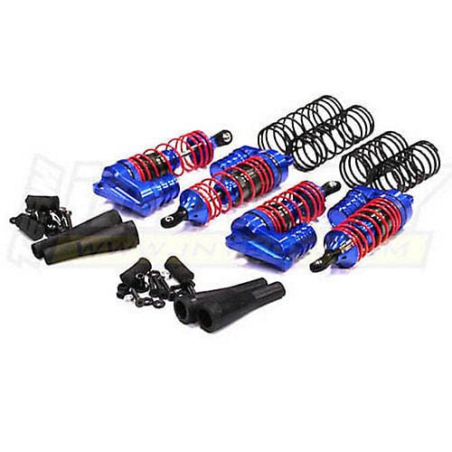 INTT8537BL XLS Piggyback Shock (4), Blue: Slash 4X4