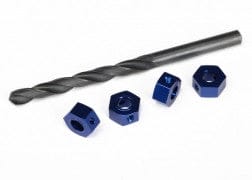 TRA6869 Wheel adaptors, 12mm hex, 6061-T6 aluminum (blueanodized)