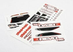 TRA7113 Decal sheets, 1/16 E-Revo VXL