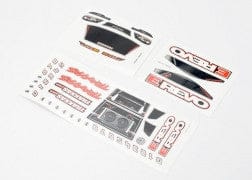 TRA7114 Decal sheets, 1/16 E-Revo