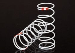 TRA7440 Spring, shock, white (GTR long) (0.623 rate orange) (1 pair)