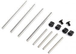 TRA7533 Suspension pin set, complete (front & rear)/hardware