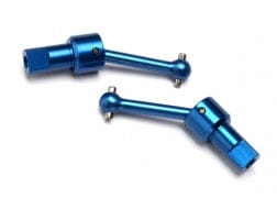 TRA7550R Driveshaft assembly, front/rear, 6061-T6 aluminum (blue-anodized) (2)