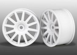 TRA7571 Wheels, 12-spoke (white) (2)