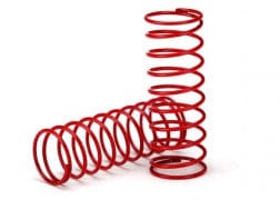 TRA7667 Spring, shock (red) (GTR) (0.412 rate) (1 pair)