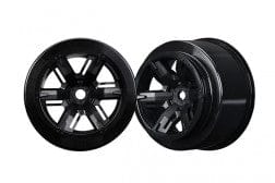 TRA7771 Wheels, X-Maxx, black (left & right)