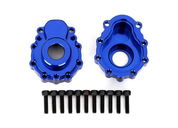 TRA8251X Traxxas Portal housings, outer, 6061-T6 aluminum (blue-anodized) (2)/ 2.5x10 CS (12)