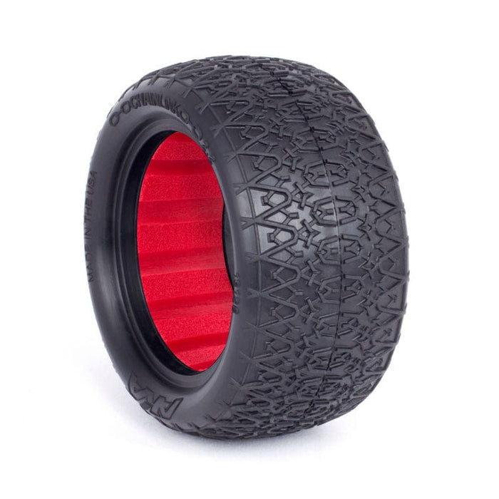 AKA13126CR 1/10 Chain Link EVO 2.2 Rear Tire with Red Insert: Buggy (2)