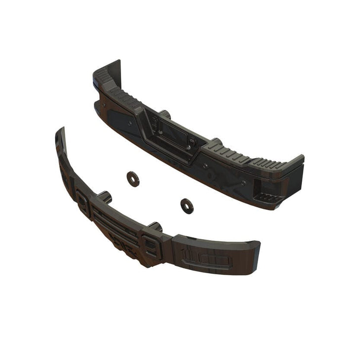 ARA320461 Bumper Set, Black Chrome: BIG ROCK CREW CAB 4X4