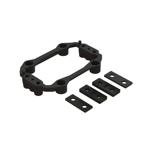 ARA320650 Aluminum Servo Mount Plastic Holder Set