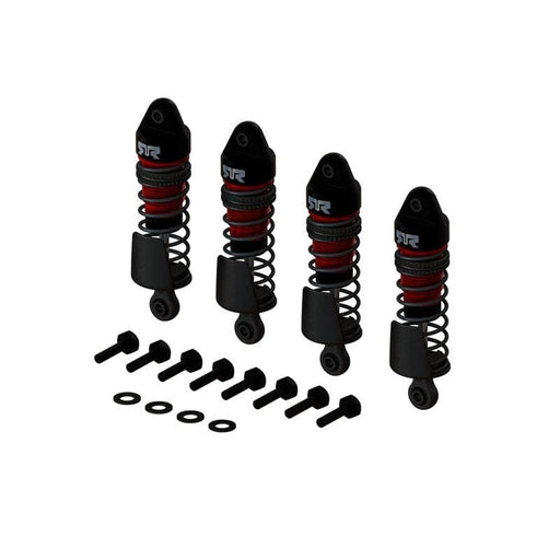 ARA330824 Aluminum Shock Set, 58mm Length, 300cSt Oil (4pcs) - GROM