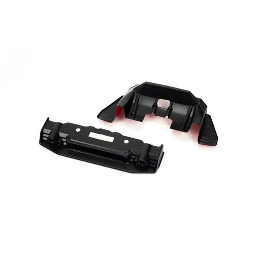 ARA410008 FELONY Painted Splitter And Diffuser Black/Red