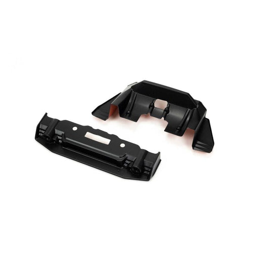 ARA410010 Painted Splitter And Diffuser, Black/Orange: FELONY 6S BLX