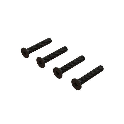 ARA722424	Flat Head Hex Machine Screw M4x24mm (4)