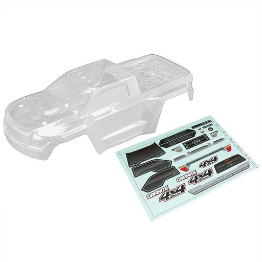 AR402261  Body Clear w/Decals GRANITE 4x4