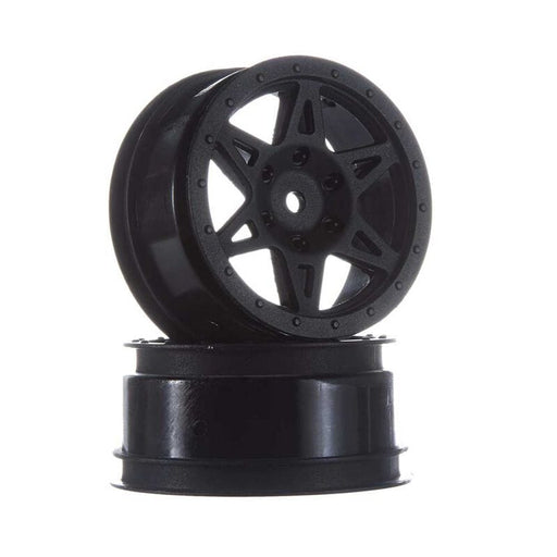 AR510038 1/10 Front 2.2/3.0 Wheels, 12mm Hex, Black: Raider