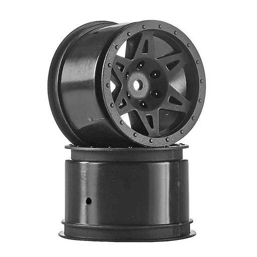 AR510039 1/10 Rear 2.2/3.0 Wheels, 12mm Hex, Black: Raider