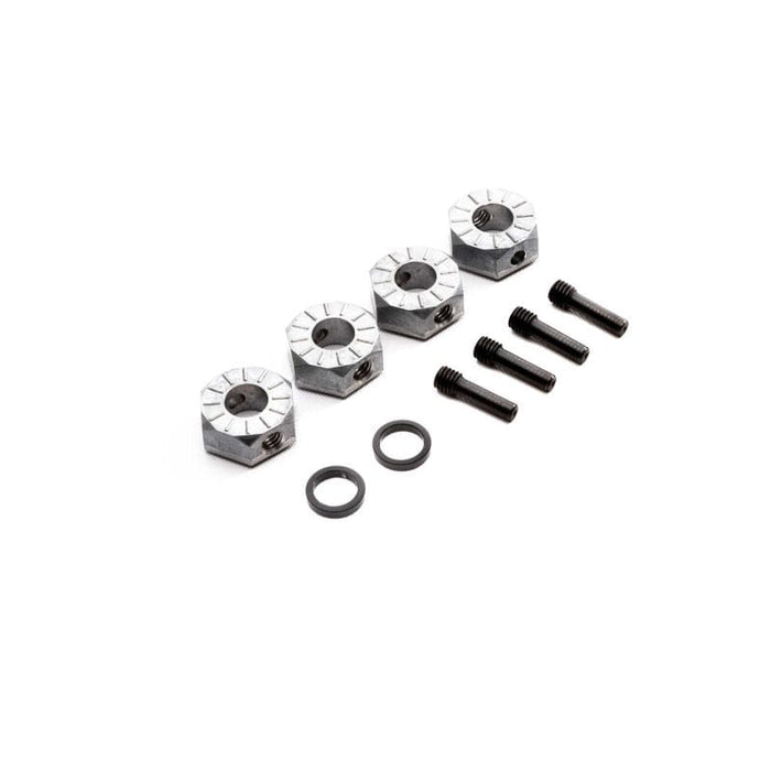 AXI252011	SCX6: 17mm Hex Set w/Pins (4)