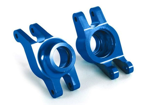 TRA8952X Traxxas Carriers, stub axle (blue-anodized 6061-T6 aluminum) (rear) (2)