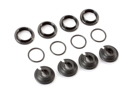 ECX1987  Mega-Bore Shk Adj Nuts, Spr Retainer: Revenge E/N-In Store Only