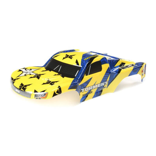 ECX230040 Body, Yellow/Blue: 1:10 2wd Torment