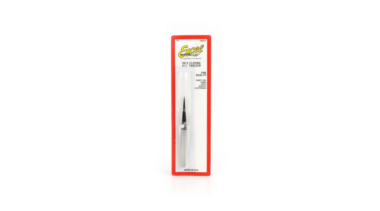 EXL30413 SS Tweezer,4-1/2" Self Close