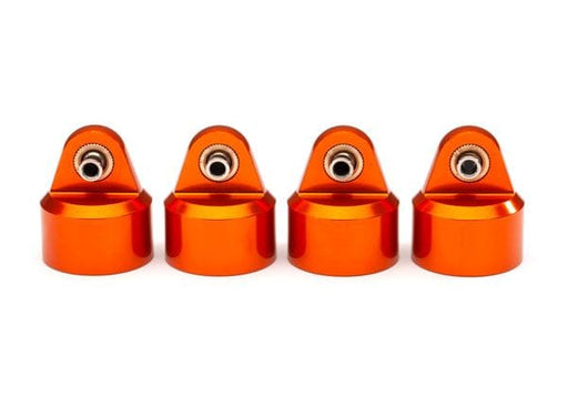 TRA8964T Traxxas Shock caps, aluminum (orange-anodized), GT-Maxx shocks (4)