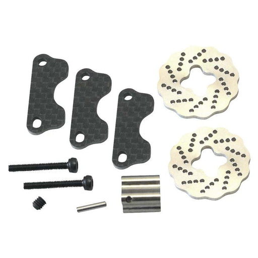 HRASJT39DG Carbon Dual Steel Wave Brake Disk Kit: Traxxas Jato 3.3