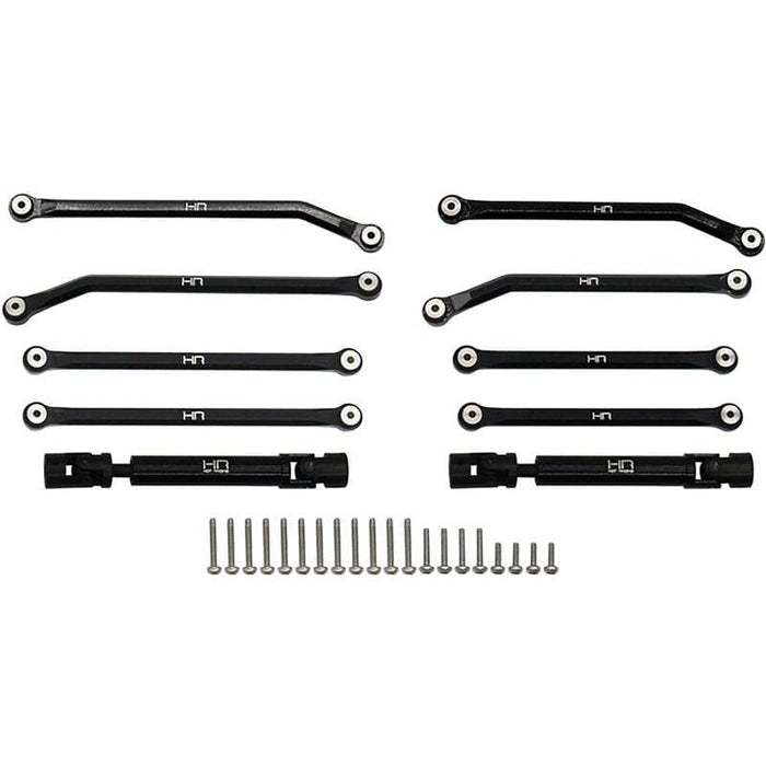 HRASXTF133LC Aluminum 8-Link Drive Set, 155mm, LCG: SCX24 Jeep Gladiator