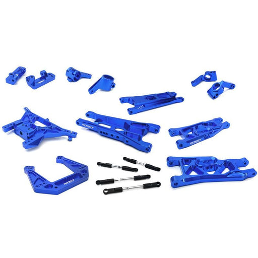 INTC27629BL Billet Mach Alloy Suspension Kit, Blue: Traxxas Bigfoot 2WD