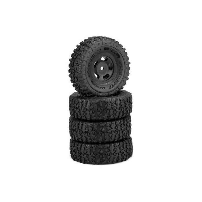 JCO402232911 1/24 Landmines 1.0 SCX24 Crawler Tires, Glide 5 Wheels, Green Compound (2)