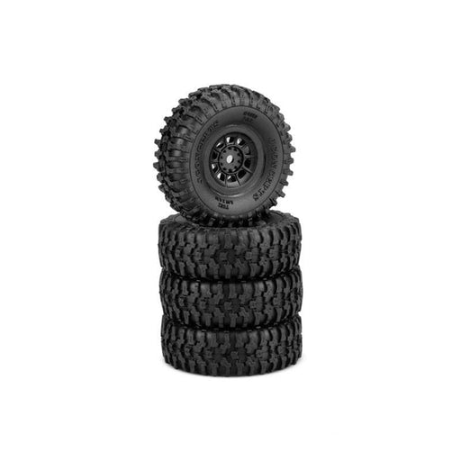 JCO40233294 1/24 Tusk 1.0? SCX24 Crawler Tires, Hazard Wheels, Green Compound (2)