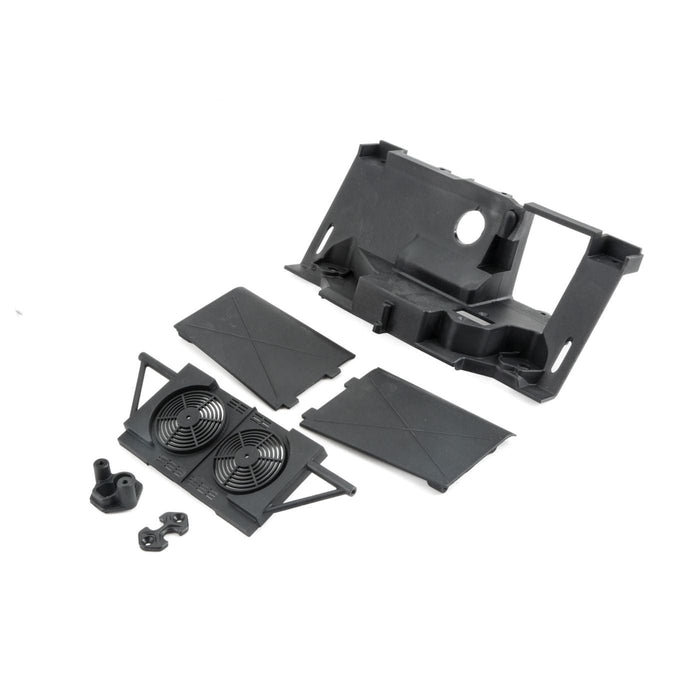 LOS231005 Rear Bulkhead,Fan Panel, Mudguards: Baja Rey