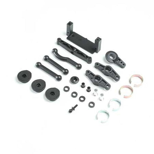 LOS231066 Steering Bellcrank, Servo Saver & Mounts: V100