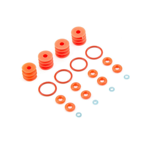 LOS233004 FR/RR Shock Seal & Limiter Set: Baja Rey