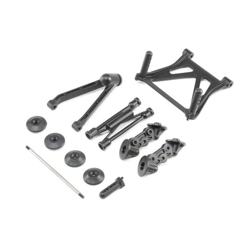 LOS240010  Swivel Rear Body Mount Set: LST 3XL-E